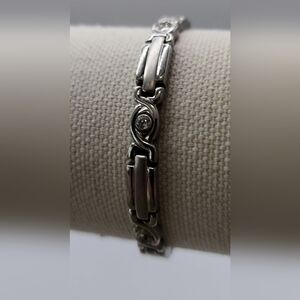 SABONA, stainless steel magnetic bracelet 6.78"